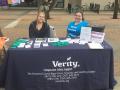 Verity tabling at the event!