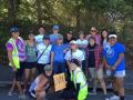The SSU women's ultimate frisbee team, D'vine, after Sonoma Serves.
