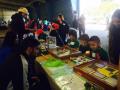 Elementary school students enjoying an Entomology display created by SSU service-learners at Ag Days.