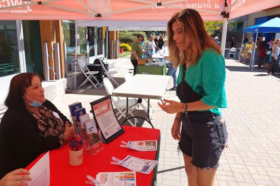 Service and Internship Fair booth