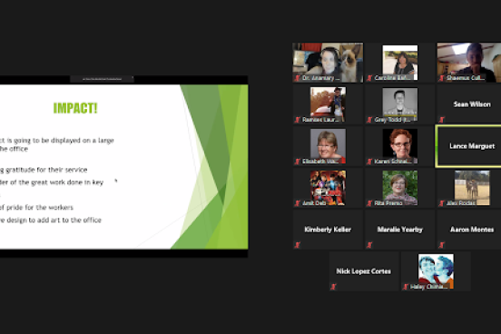 Screenshot Zoom Meeting on Vaccines 4