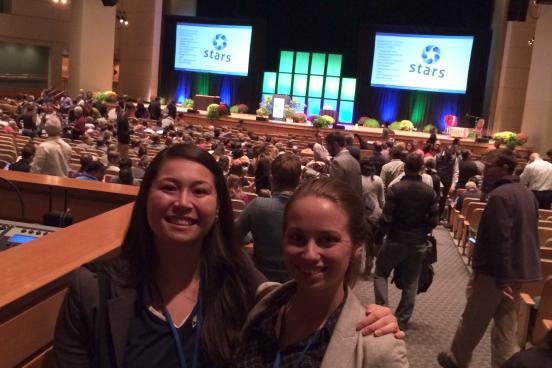Danielle Wegner and I in the Main Conference Hall