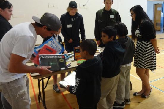 SSU and Luther Burbank students choose books provided by the University Library