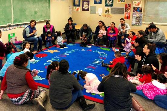 Our Pasitos playgroup gives parents and their children quality time to learn together!