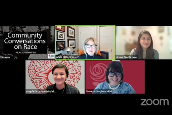 Community Conversations on Race Zoom meeting 2021