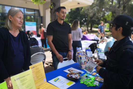 Tabling interactions at campus event
