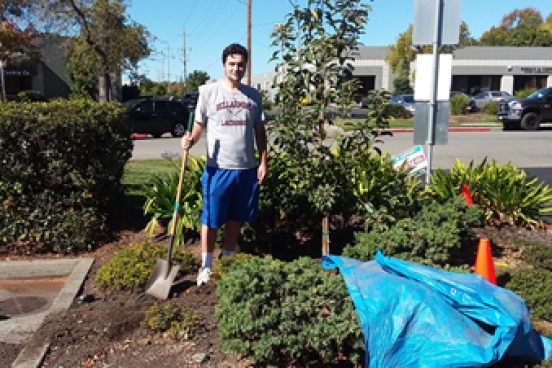 Student Volunteer at Community Garden