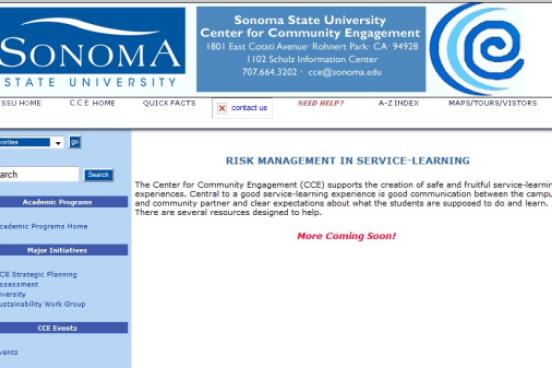 New website screenshot