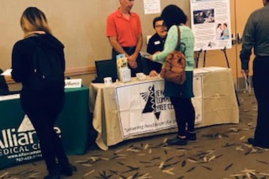 Exhibitors at the Latino Health Fair
