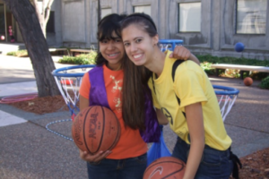 Kinesiology student Emily Giorgi and Analyssa Munoz