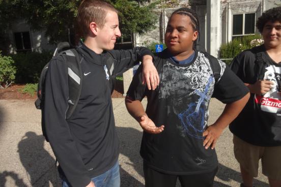 SSU student, Kyle and his RUP partner, Patrick.
