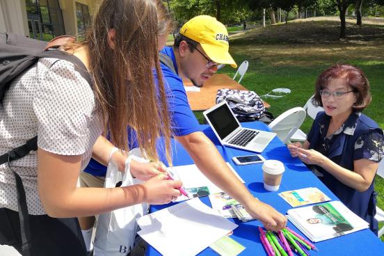 Service and Internship Fair booth