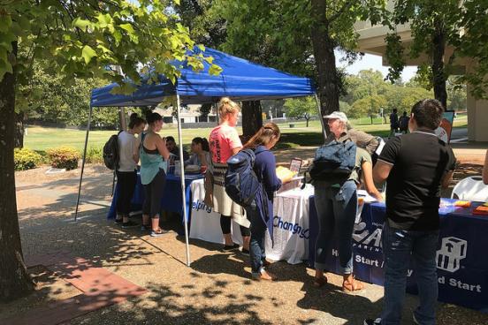 Organizations tabling at the fair