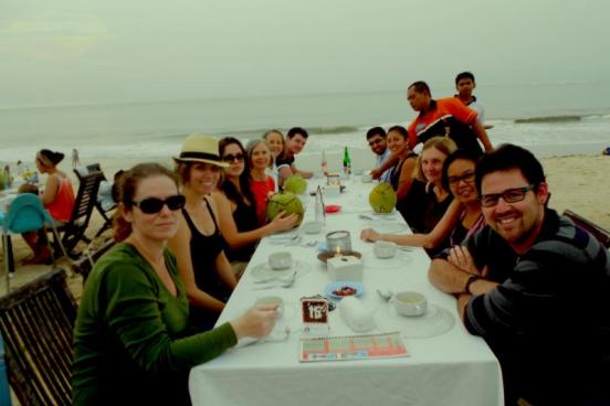 SSU Business Grad and Undergrad service-learning students in Bali, Indonesia.