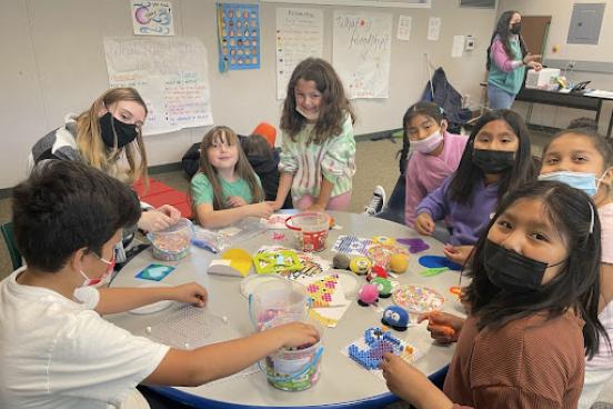 Students in Service-Learning class