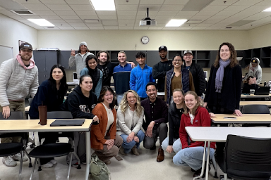 Checking out hyflex options in a classroom