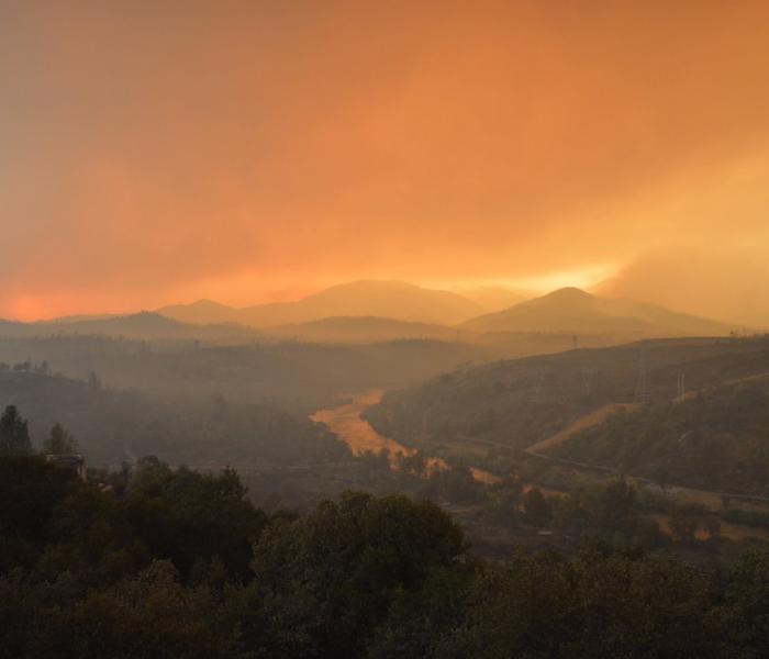 Fire in the sonoma hills