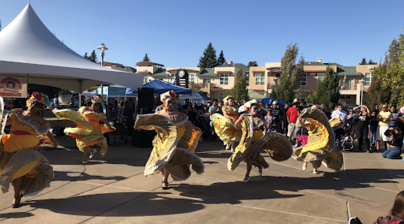 Dancing at the first Latino Festival 