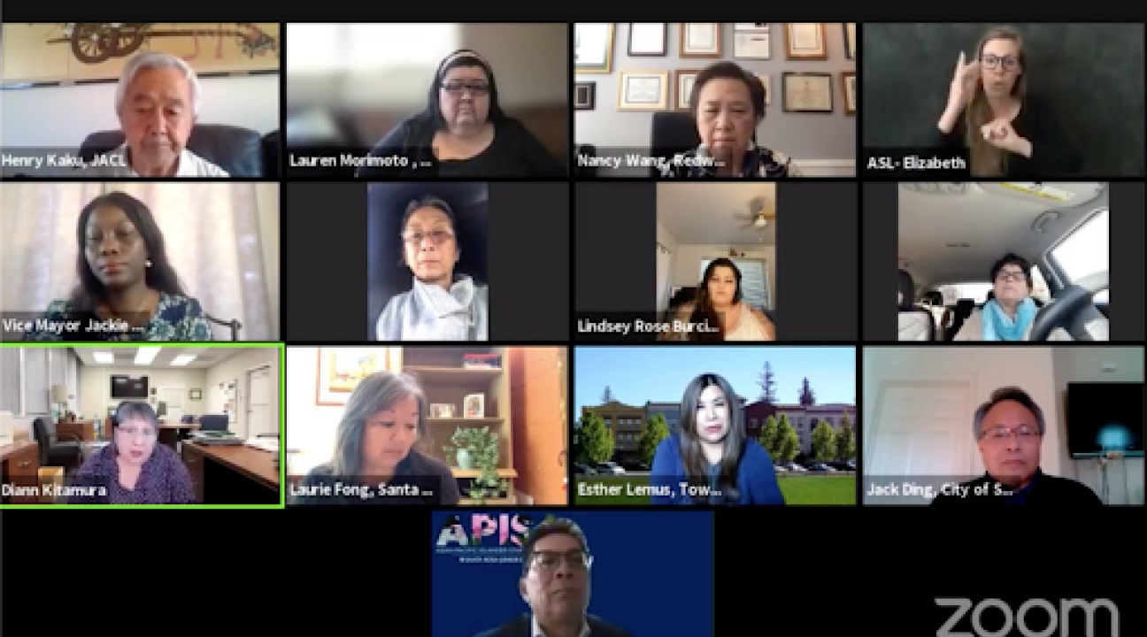 AAPI Zoom webinar - Violence in our community