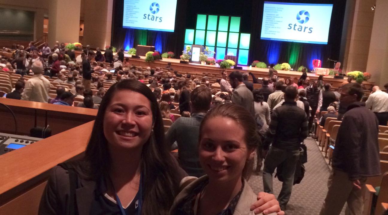 Danielle Wegner and I in the Main Conference Hall
