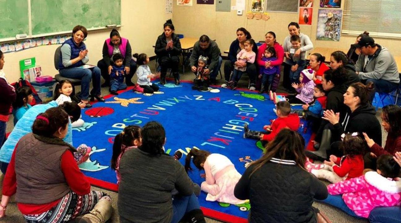 Our Pasitos playgroup gives parents and their children quality time to learn together!
