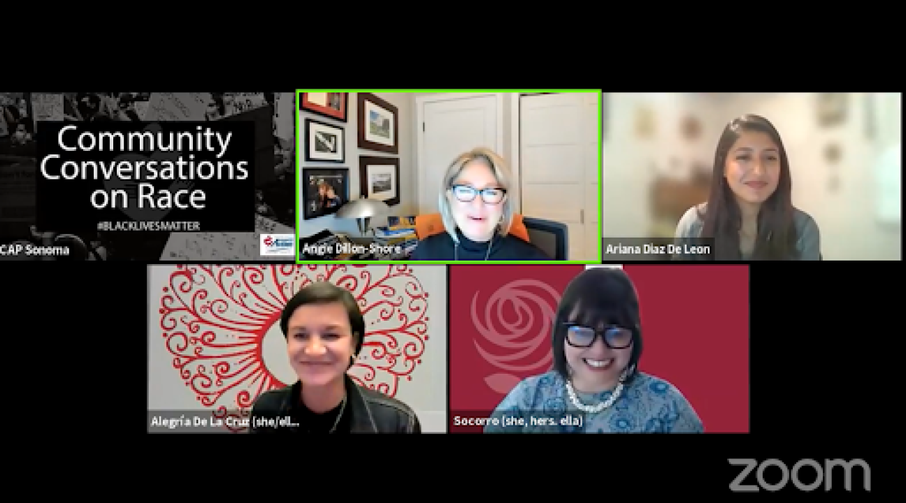 Community Conversations on Race Zoom meeting 2021