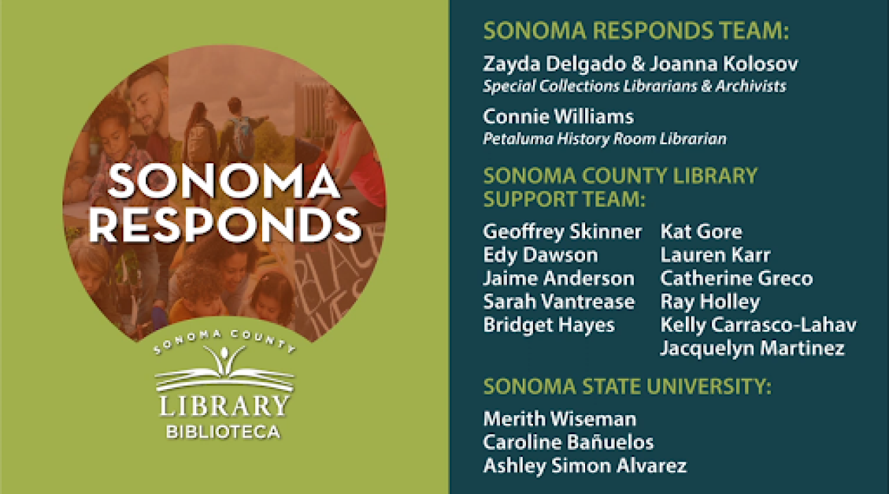 Slide from Sonoma Responds