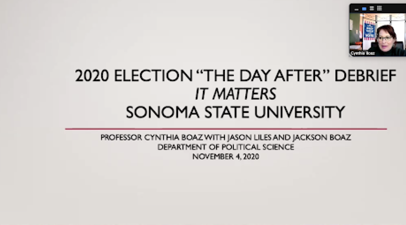 Screenshot of slide from "Day After" Zoom meeting 1