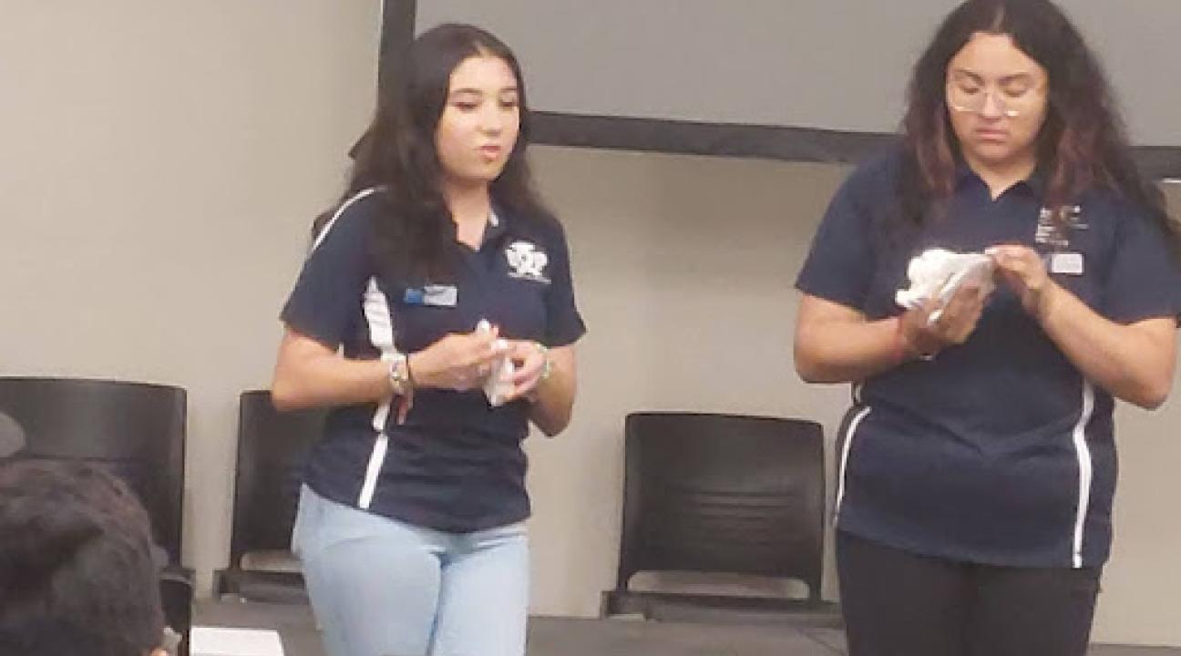 Students presenting at Discovery Day 3