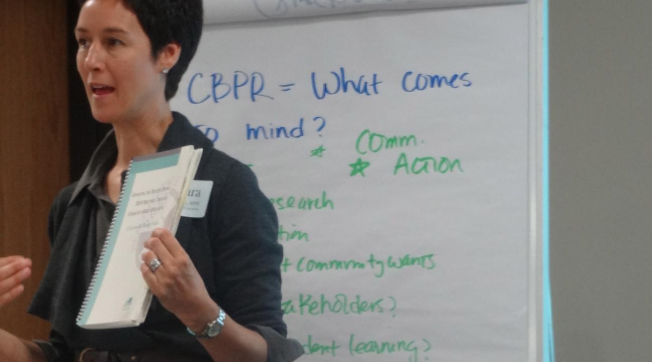 Kara Connors speaking at the workshop