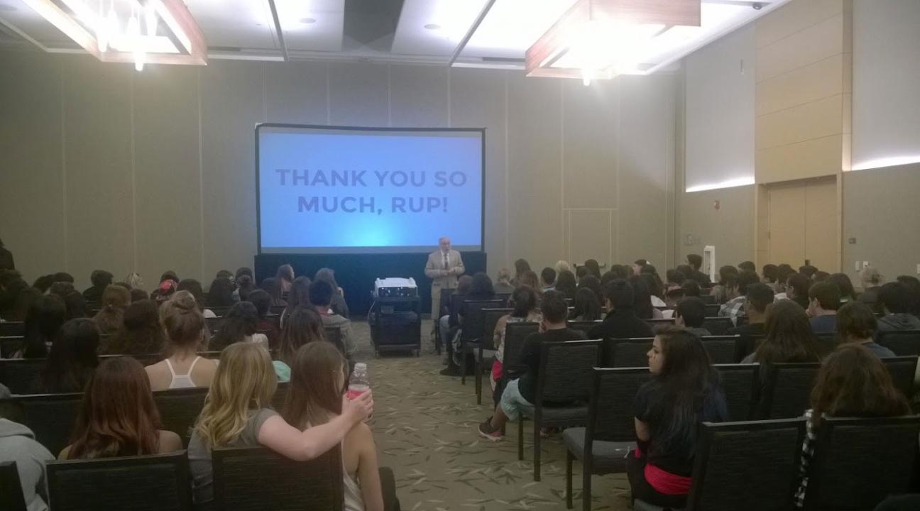 Thank you to President Armiñana for graciously providing lunch at SSU's tenth Discovery Day.