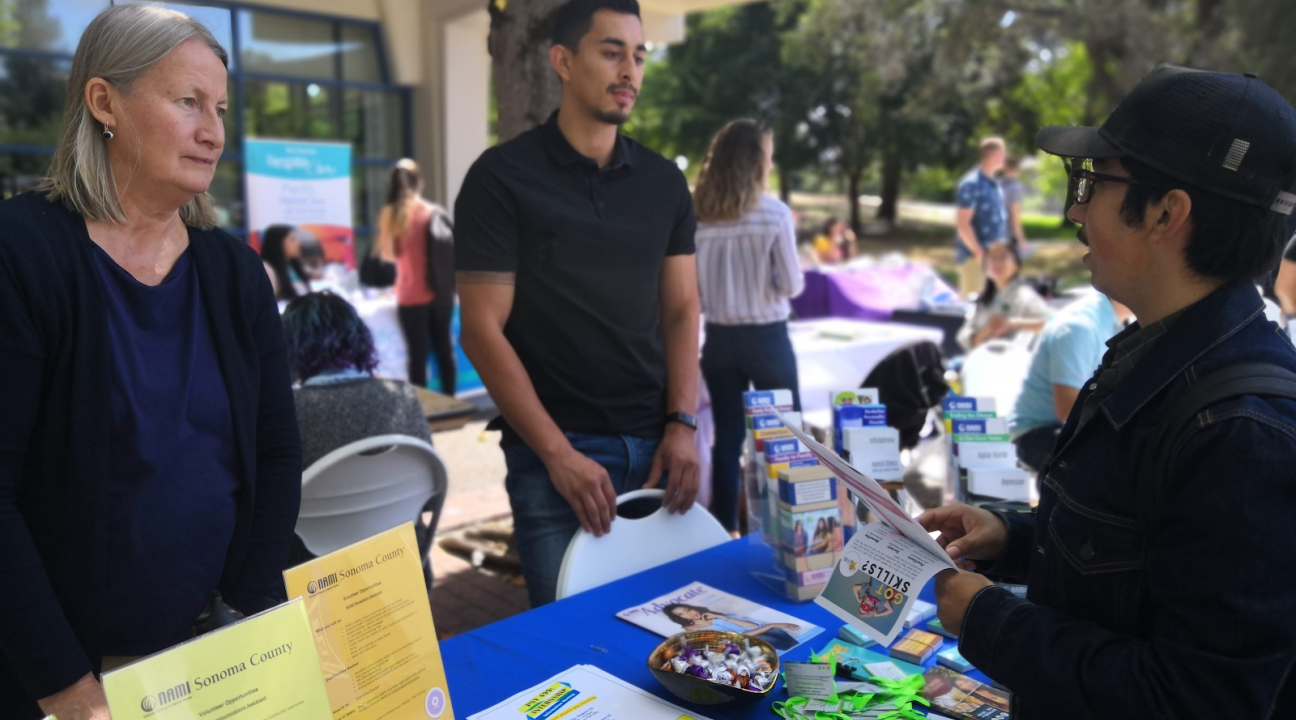 Tabling interactions at campus event