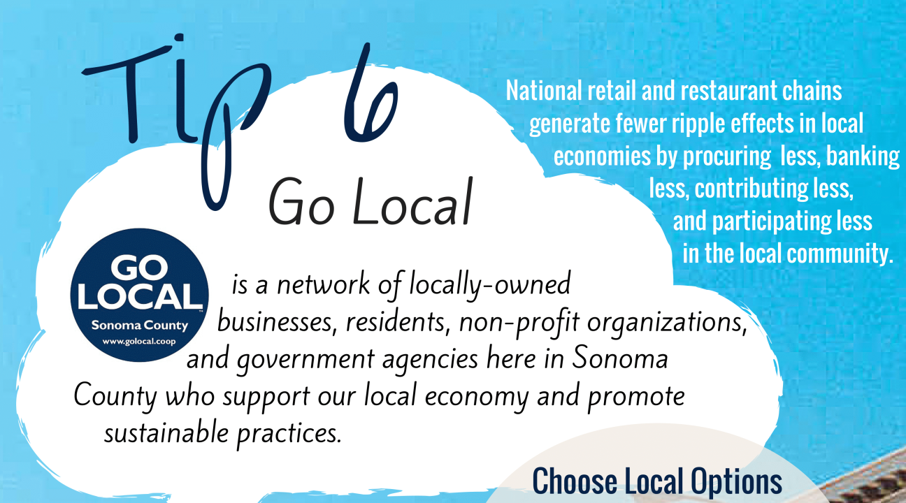 Tip 6: Tips about buying locally