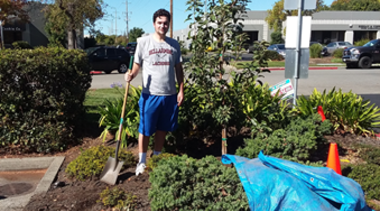 Student Volunteer at Community Garden