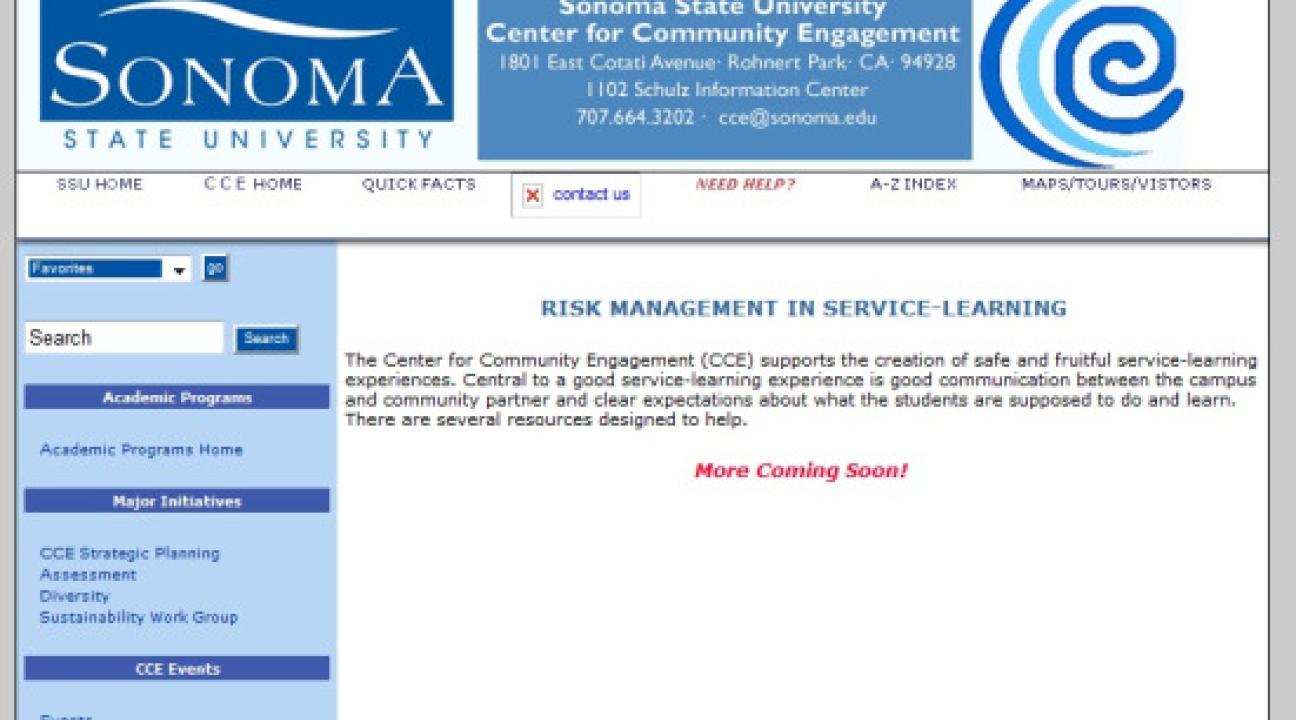 New website screenshot
