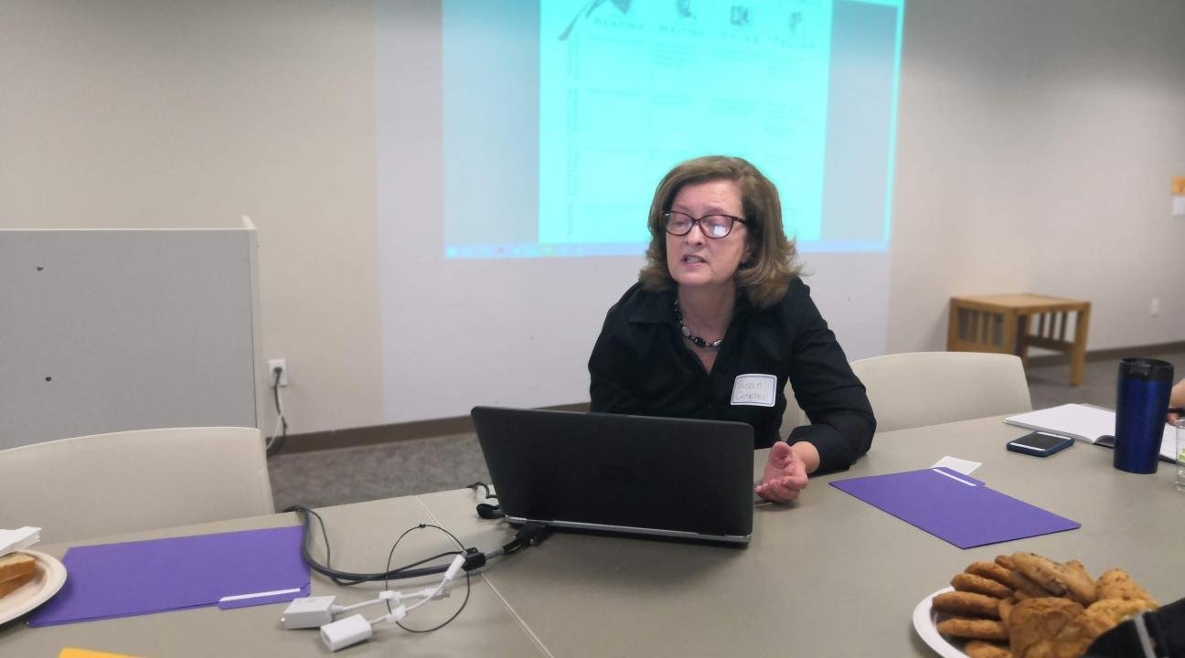 Susan Campbell facilitating her workshop.