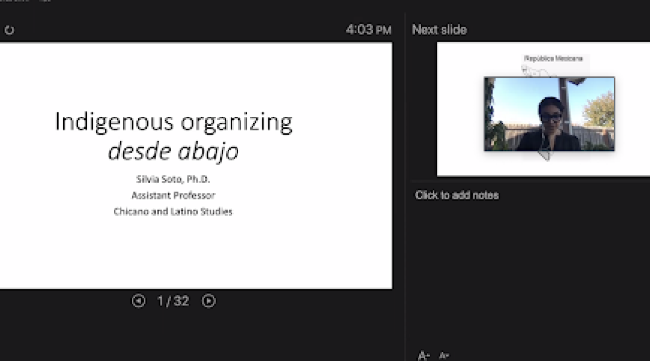 Slide: Indigenous Organizing 1