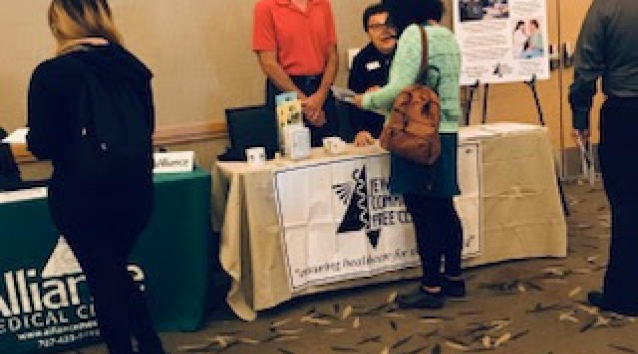 Exhibitors at the Latino Health Fair
