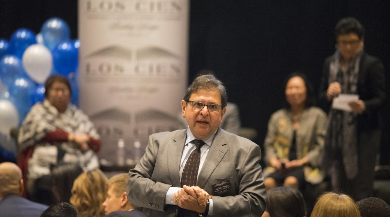 Carlos Ayala, the Dean of the School of Education at Sonoma State University, speaking on the PUERTA program that Sonoma State University recently was granted funding for.