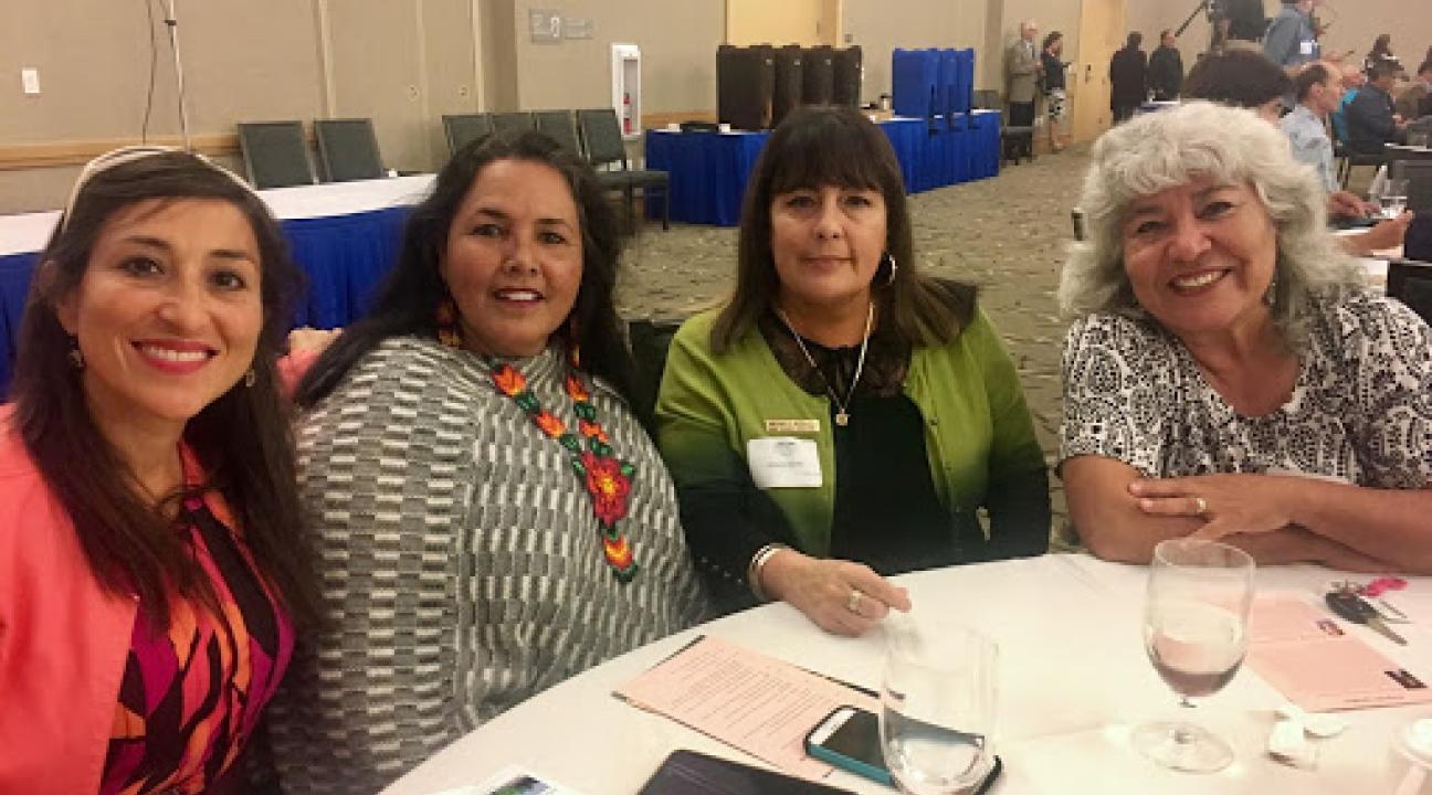 Alicia Sanchez, Michaele Morales, Leticia Romero and friend enjoying Los Cien
