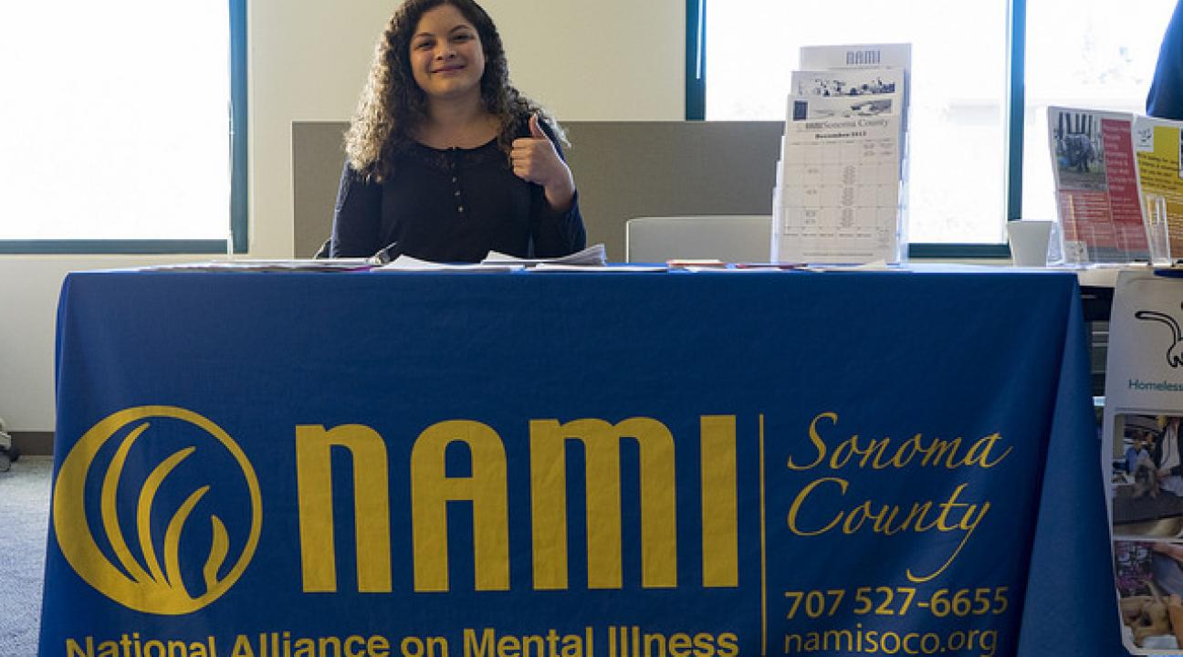 NAMI Sonoma tabling at the fair