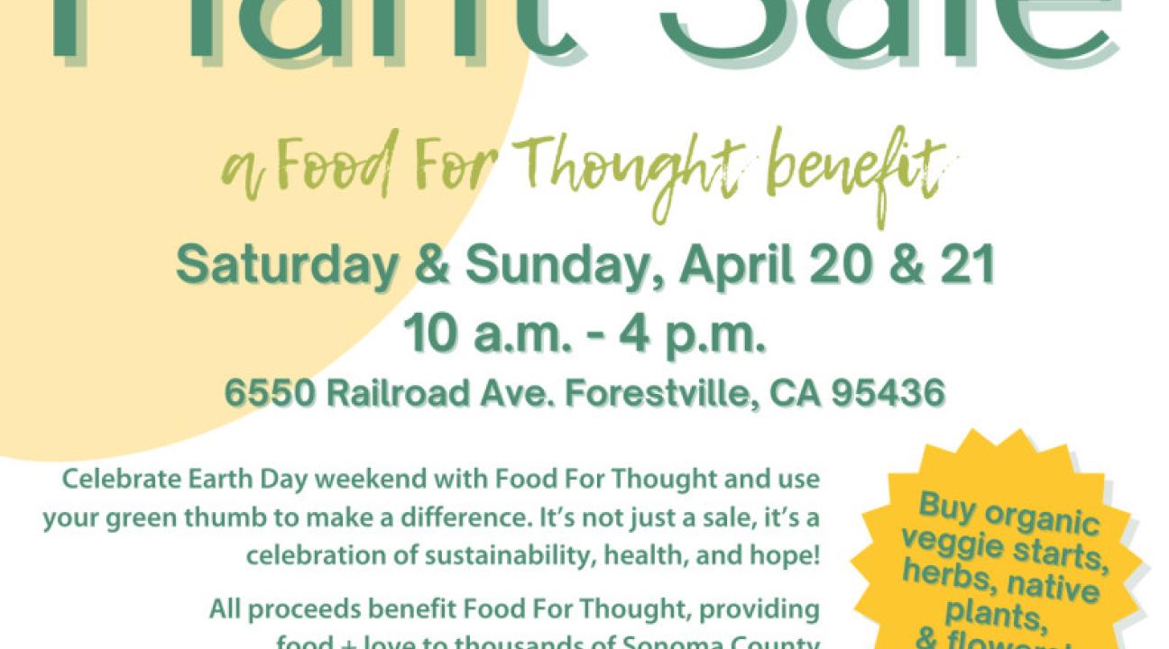 Plant Sale flyer