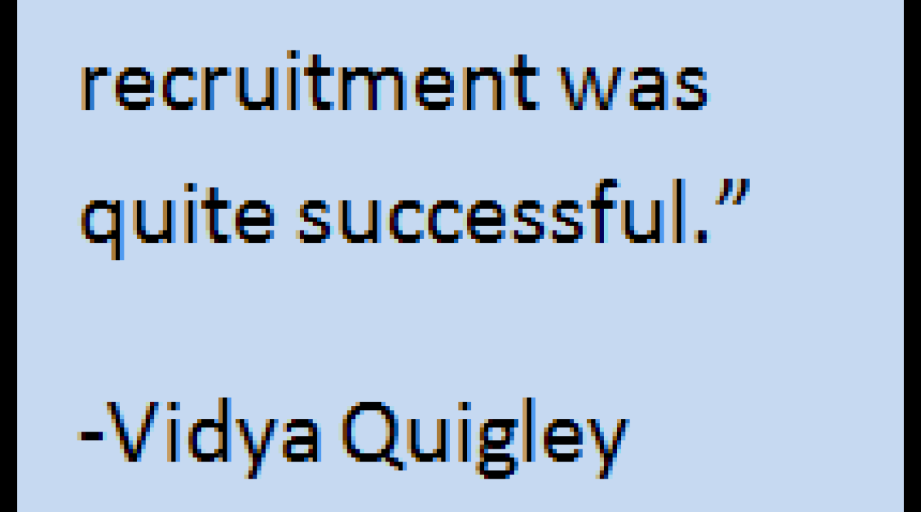 Quote, "the visit to SSU and intern recruitment was quite successful"