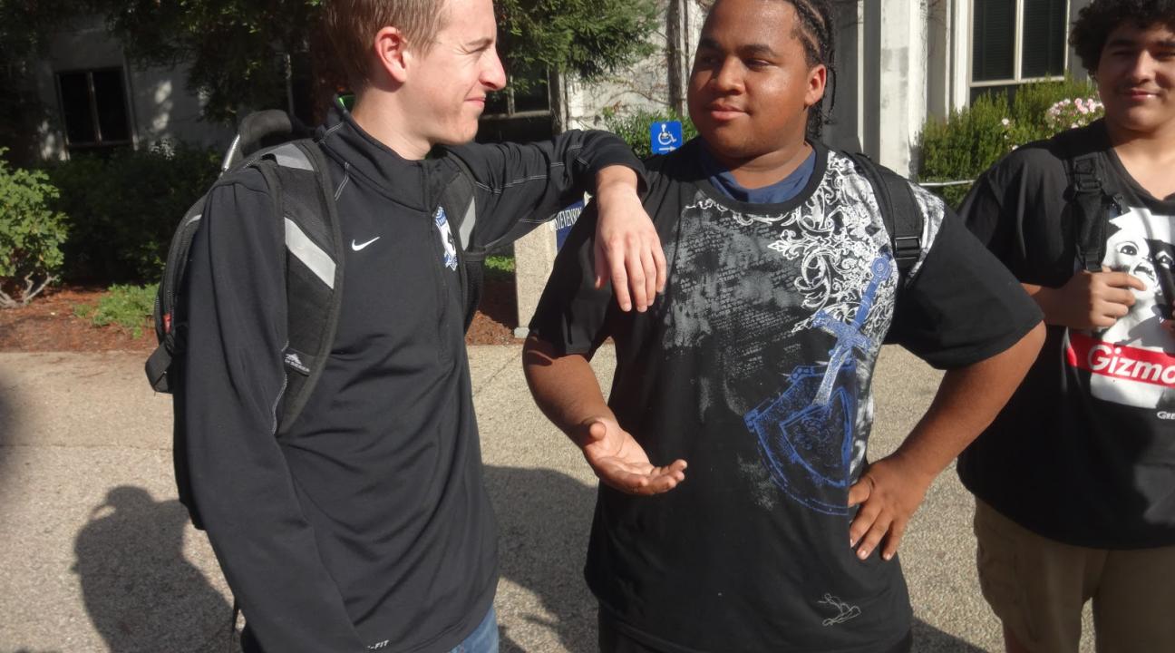 SSU student, Kyle and his RUP partner, Patrick.
