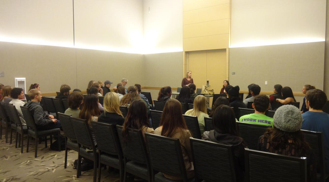 PSY 302 students having a moment of reflection.