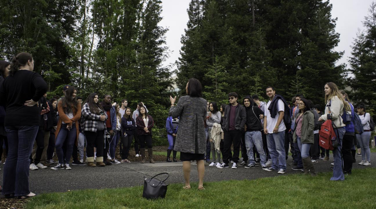 Students at Shadow Day
