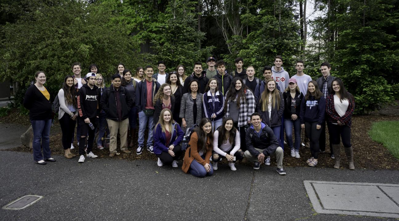 Students at Shadow Day