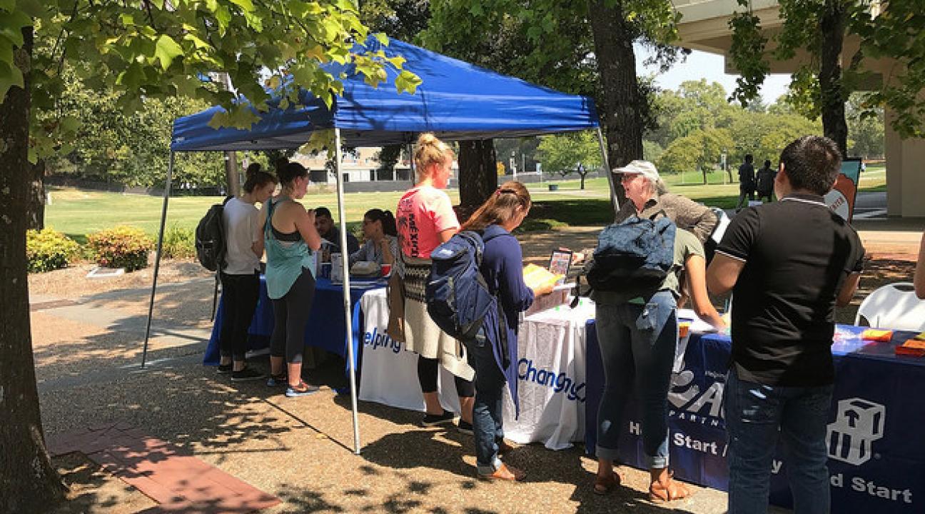Organizations tabling at the fair
