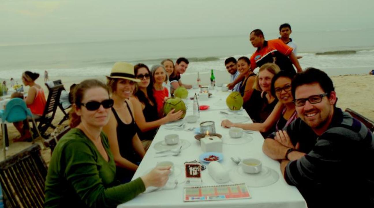 SSU Business Grad and Undergrad service-learning students in Bali, Indonesia.