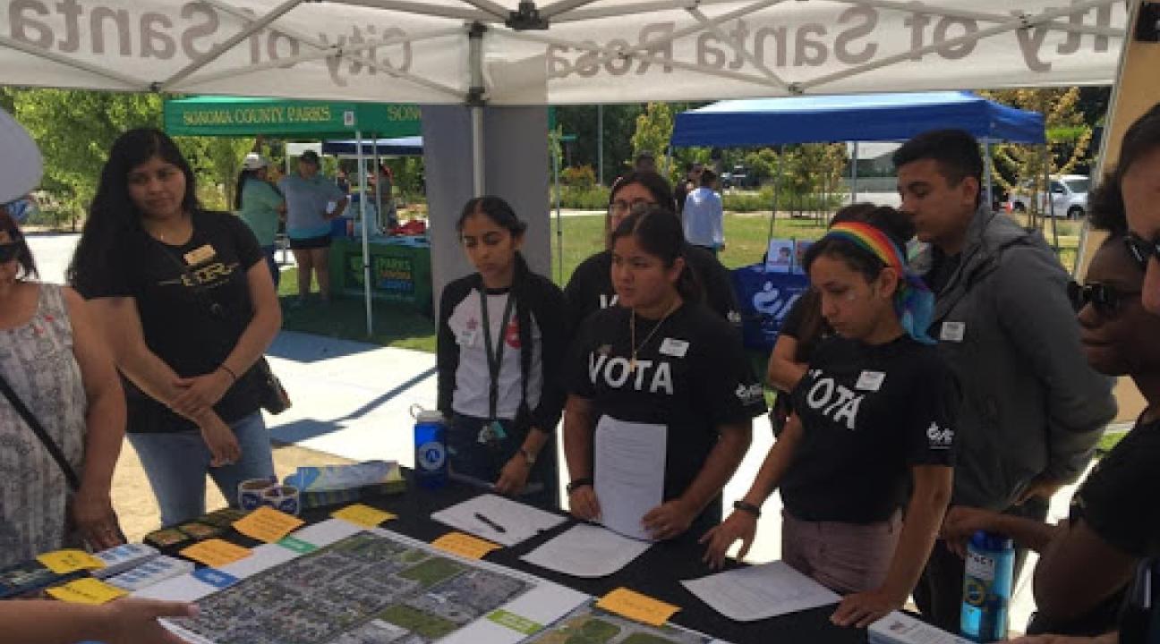 Tabling by City of Santa Rosa, focusing on annexation of Roseland